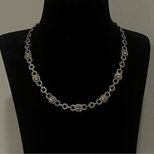 NEW Diamonique Fancy Statement Tennis Necklace
